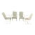 Set of 4 Wrought Iron Cantilever Rocker Garden Patio Chairs Dogwood, Attributed For Sale