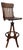 1920s Oak Craftsman Swivel Architect's Drafting Stool For Sale