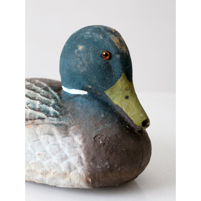 Cabin Vintage Carry Lite Mallard Duck Decoy For Sale - Image 3 of 14