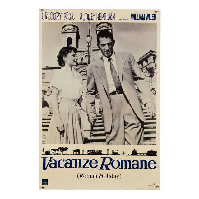 Roman Holiday Movie Poster, 1953 For Sale