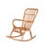 Brown Mid-Century Italian French Riviera Curved Rattan and Bamboo Rocking Chair, 1970s For Sale - Image 8 of 18