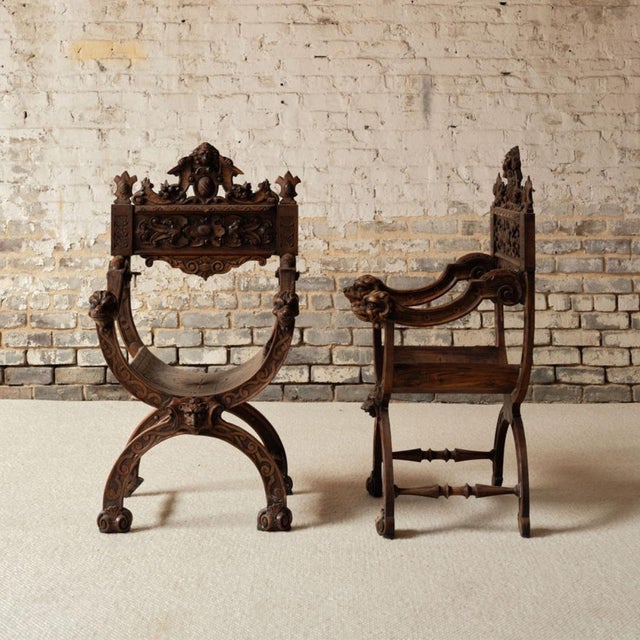 1800s French Wooden Armchair For Sale - Image 12 of 13