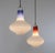 White, Red and Blue Murano Glass Pendants by Massimo Vignelli for Venini, 1950s For Sale - Image 9 of 11
