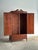 American Antique Mahogany Cabinet With Mirrored Doors For Sale - Image 3 of 16