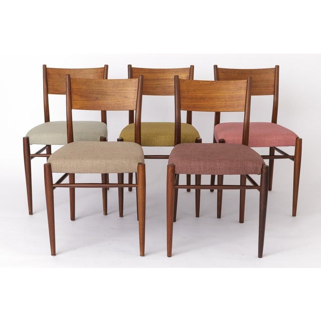 Vintage German Chairs from Lübke, 1960s, Set of 5 For Sale - Image 10 of 10