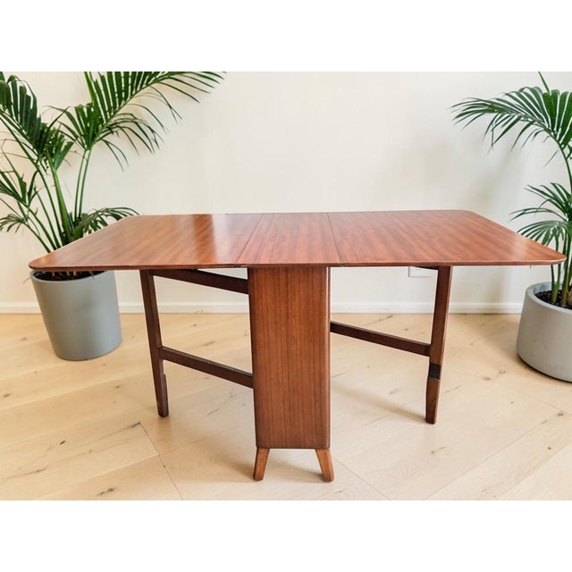 Mid-Century Teak Gate Leg Dining Table Drop Leaf in the style of G Plan, 1970s For Sale - Image 4 of 18