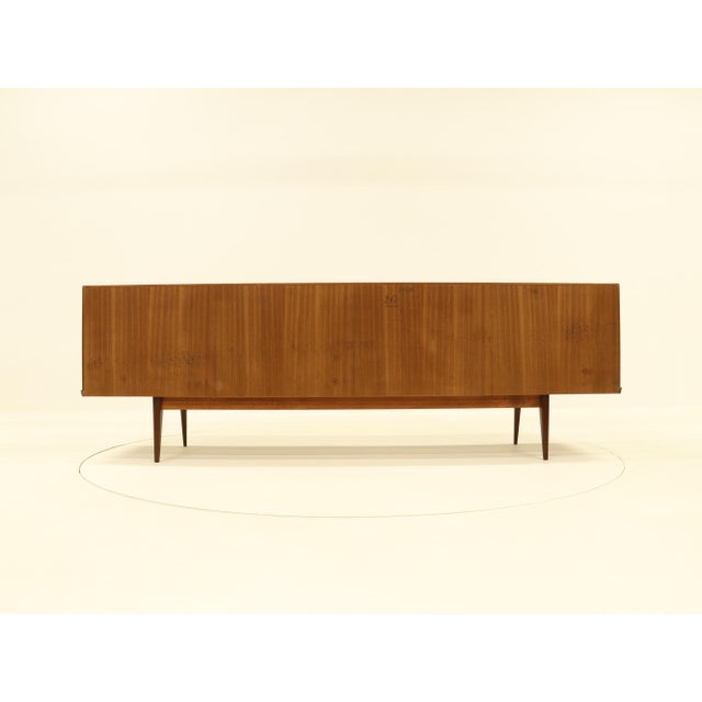 Large Rosewood Sideboard with Tambour Doors by Oswald Vermaercke for V-Form, Belgium, 1960s For Sale - Image 6 of 18