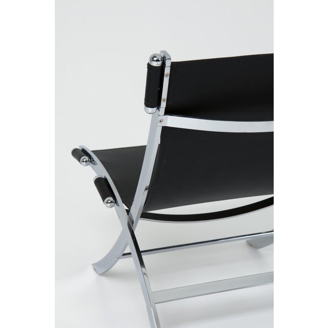 A Set of Scissor Chairs by Paul Tuttle & Antonio Citterio for Flexform, 1980s For Sale - Image 4 of 11