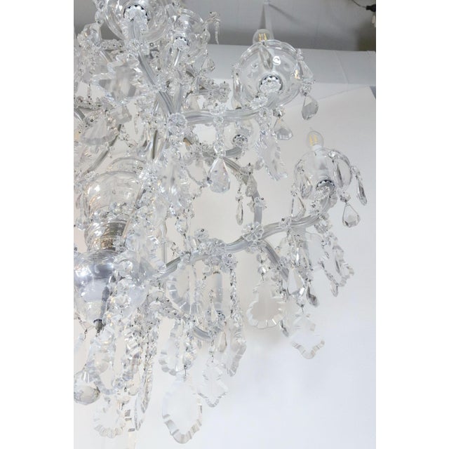 Late 20th Century 15 Light Marie Therese Crystal Chandelier For Sale - Image 12 of 14