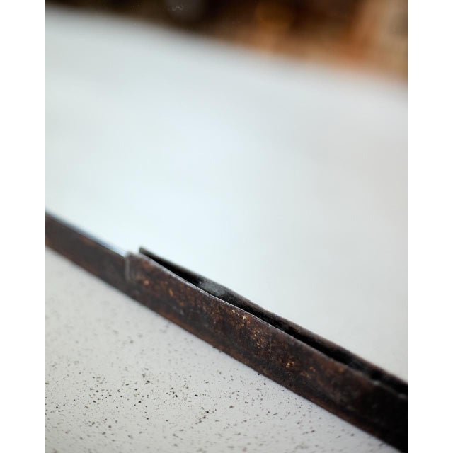 Vintage Iron Framed Mirror, 1970s For Sale - Image 4 of 5