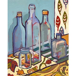 "Light Between Seasons" Contemporary Glass Still Life Oil Painting For Sale