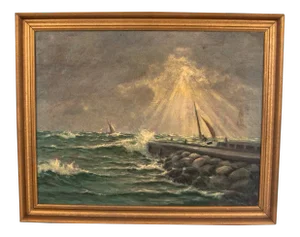 Vintage Light during a Storm Painting on Canvas