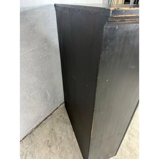 Vintage Wooden Storage Cabinet For Sale - Image 4 of 4