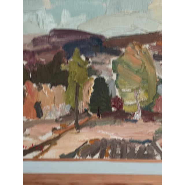 Olle Blomberg, Landscape, 1976, Oil Painting on Canvas, Framed For Sale - Image 8 of 18