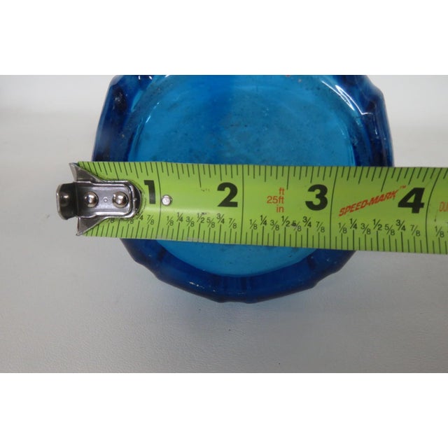Jacob Ragosin Blue Glass Seltzer Bottle Dave Roth Made in Czechoslovakia 4854b For Sale - Image 10 of 11