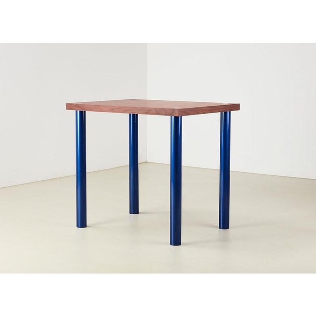 Small Donau dining table, designed by Ettore Sottsass in 1986 for Leitner Austria. This table is a prototype and never...