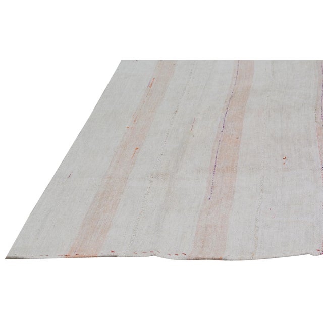 Turkish Vintage Turkish Flatweave Rug, 5'8''x6'6'' For Sale - Image 3 of 6