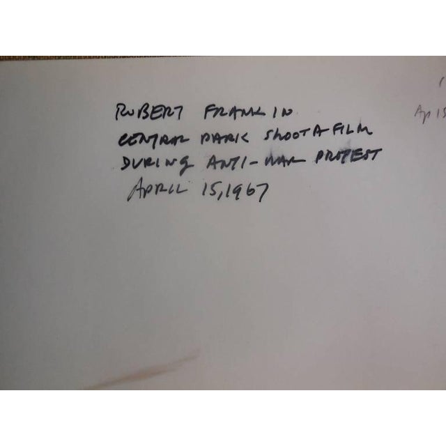 Modern Fred McDarrah, Vintage Silver Gelatin Photograph Robert Frank, 1967 For Sale - Image 3 of 4