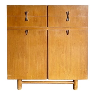 Mid Century Modern Highboy Dresser by American of Martinsville For Sale