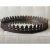Large Vintage Italian Tole Acanthus Leaf Round Mirrored Tray / Mirrored Plateau / Round Mirrored Cocktail Tray For Sale In Little Rock - Image 6 of 17