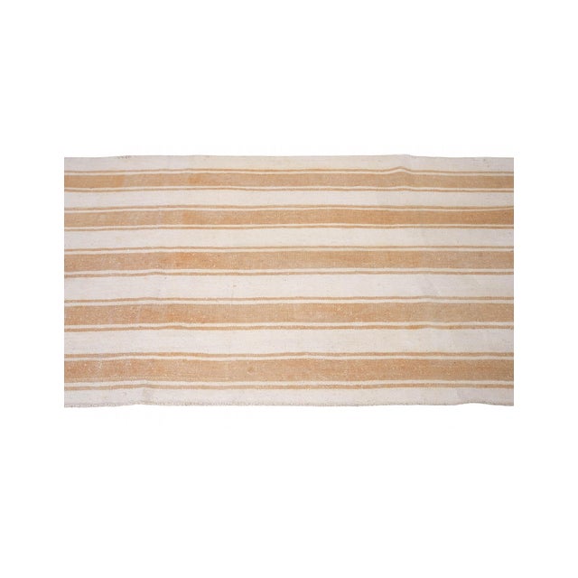 Striped Vintage Decorative Runner - 2`10″ X 8`6″ For Sale - Image 4 of 6
