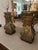 An extraordinary pair of monumental vintage brass urn table lamps, distinguished by their commanding proportions,...