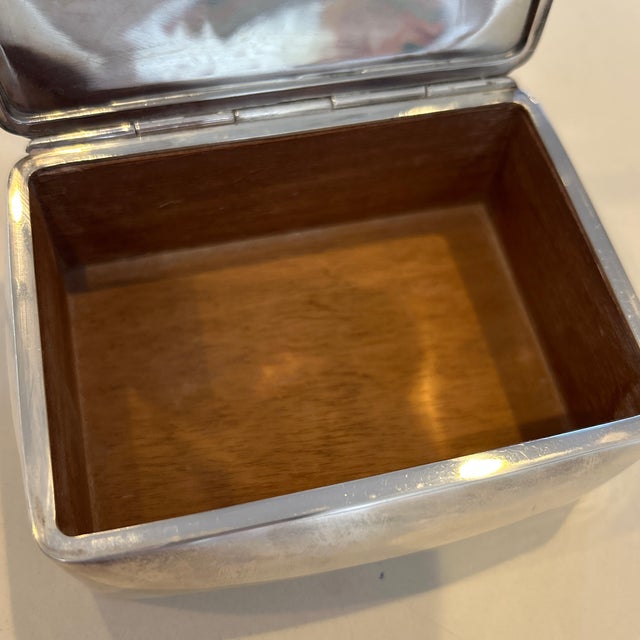 Traditional Mid 20th Century Eugen Ferner Sterling Lidded Box For Sale - Image 3 of 8