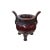 Traditional Orient Flame Oxblood Red Tri-Leg Ding Shape Ceramic Vase Container For Sale - Image 3 of 10