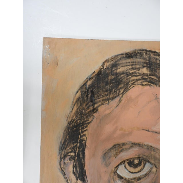 Late 20th Century Late 20th Century Expressionist Portrait Painting For Sale - Image 5 of 7