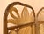 1960s Sculptural Three-Panel Folding Screen Room Divider in Rattan and Wicker, 1960s For Sale - Image 5 of 8