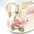 Farmhouse Vintage Pink and Gold Lusterware Ceramic Large Swan Planter Centerpiece For Sale - Image 3 of 11