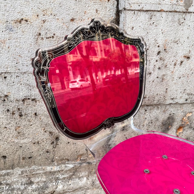 Neo-Baroque Stool in Acrylic Glass from Acrila, France, 2000s For Sale - Image 15 of 18