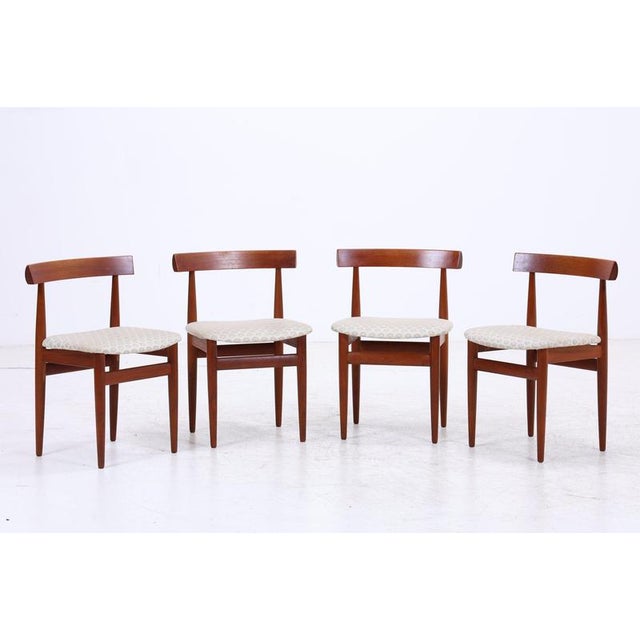 Teak Roundette Chairs by Hans Olsen for Frem Røjle, Set of 4 For Sale - Image 3 of 18