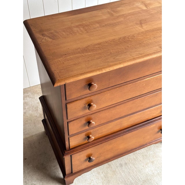 Brown Vintage Transitional Chest of Drawers With Hidden Cedar Chest For Sale - Image 8 of 17