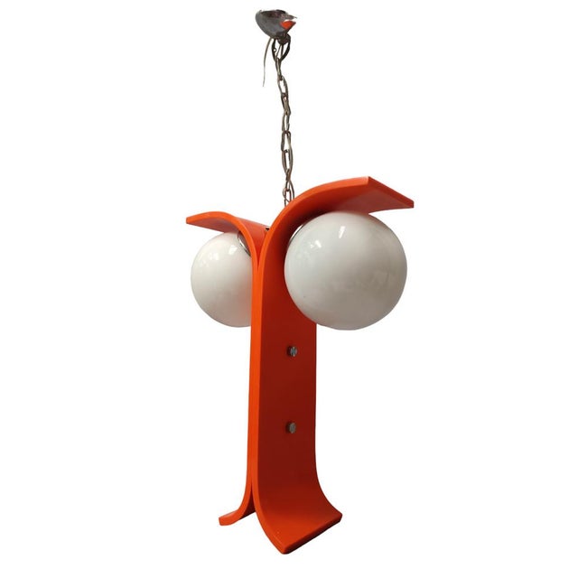 Vintage UFO Ceiling Light For Sale - Image 4 of 8