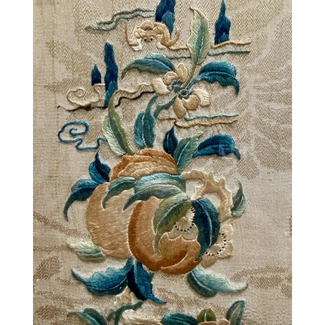 1920s Silk Embroidered Panels - A Pair For Sale - Image 4 of 9