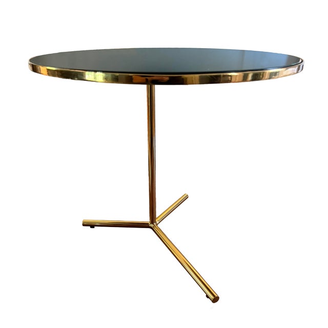 Phase Design Downtown Coffee Table & C-Table Set by Reza Feiz | Smoked Brass & Black Spandrel Glass For Sale - Image 10 of 12