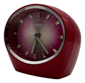Red Alarm Clock by Rhythm, Japan, 1960s
