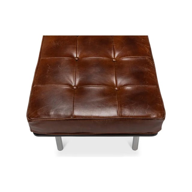 Modern Tufted Bench For Sale - Image 9 of 11