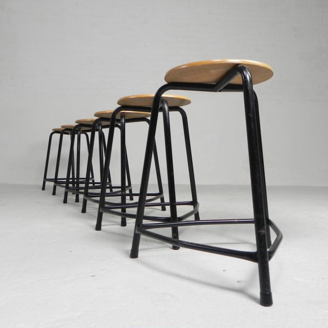 1960s Industrial Stackable Stool, 1960s For Sale - Image 5 of 14