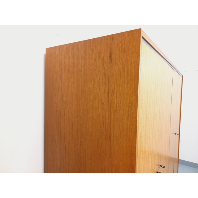 Vintage Scandinavian Teak Wardrobe, 1960s For Sale - Image 13 of 18