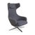 Vitra Set of Grand Repos Lounge Chair and Ottoman in Grey Fabric by Antonio Citterio for Vitra For Sale - Image 4 of 18