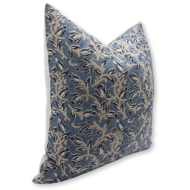 Enhance your living space with our handmade block print cushion cover, crafted from thick linen for a luxurious feel and...
