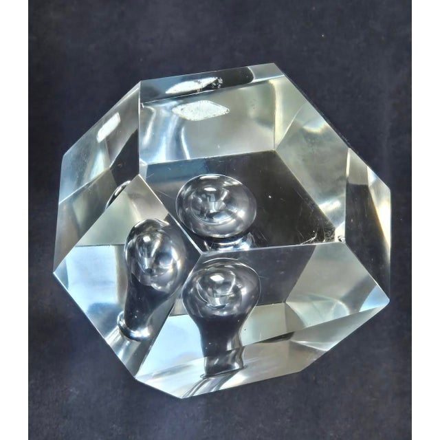 Vintage Iittala Faceted Crystal Orchid Bud Vase Designed by Timo Sarpaneva For Sale - Image 13 of 13