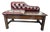 Chesterfield Telephone Bench in Leather For Sale