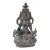 Distressed Marks Bronze Color Metal Zambala Fortune Deity Statue For Sale
