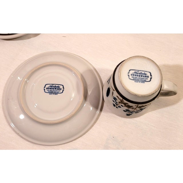 Vintage Noritake Primastone Winsome Pattern Dishware Set- 20 Pieces For Sale - Image 9 of 9