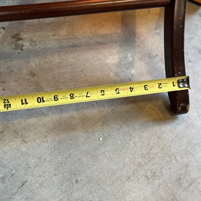 1970s Greek Key Wooden Valet Floor Piece For Sale - Image 9 of 9