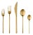 Mepra Linea 5-Piece Flatware Set, Ice Oro For Sale