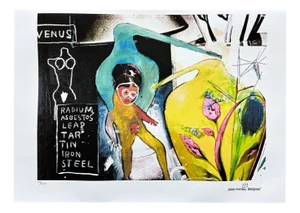 After Jean Michel Basquiat, Left Paw, Print, 1980s